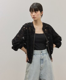 ADAM ET ROPE'（アダムエロペ）の「ラインアートレースブルゾン（ブルゾン）」