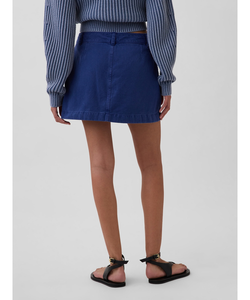 GAP（ギャップ）の「ミッドライズ カーゴ ミニスカート・スコート（スカート・レディース・ブルー/グリーン・XXS/L/M/S/XS）」の3枚目の写真
