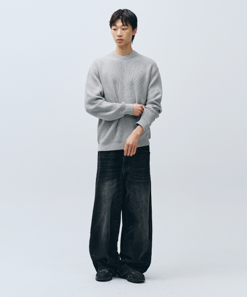 INTEMPOMOOD（インテンポムード）の「クアドララインデニムパンツ_ブラック（デニムパンツ・メンズ・ブラック・LARGE/X-LARGE）」の12枚目の写真