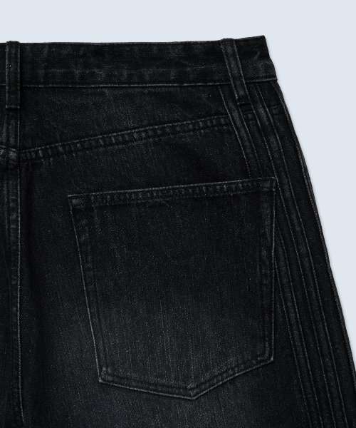 INTEMPOMOOD（インテンポムード）の「クアドララインデニムパンツ_ブラック（デニムパンツ・メンズ・ブラック・LARGE/X-LARGE）」の6枚目の写真