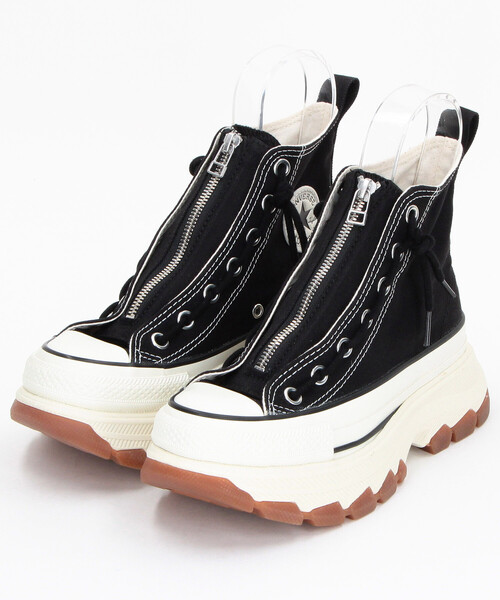 CONVERSE(コンバース)の「CONVERSE/コンバース ALL STAR TREKWAVE CENTERZIP HI/オールスター トレックウエーブ センタージップ 厚底スニーカー 限定展開(スニーカー・レディース・チャコールグレー/ブラック・25.0cm/24.0cm/23.0cm)」の6枚目の写真