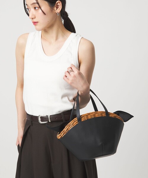 The Bagmati（ザバグマティ）の「＜The Bagmati＞バスケット（M）/ カゴバッグ（かごバッグ・レディース・ブラック・FREE）」の2枚目の写真