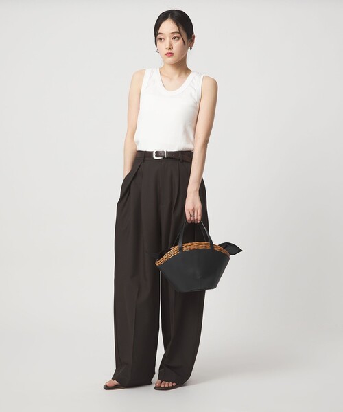 The Bagmati（ザバグマティ）の「＜The Bagmati＞バスケット（M）/ カゴバッグ（かごバッグ・レディース・ブラック・FREE）」の3枚目の写真