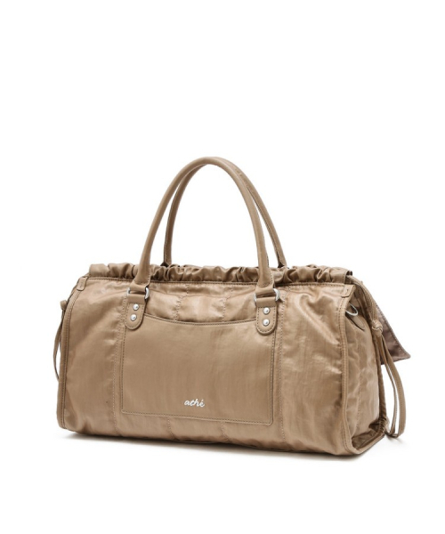 athe（アテ）の「[FRILL] フリルチェーン ベージュ デュプスキン トートバッグ M AABA6E730W1（ショルダーバッグ・レディース・ライトブラウン・FREE）」の4枚目の写真