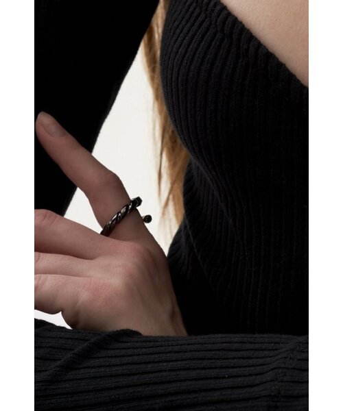 SENTIMENTS（センチモン）の「NO.278 [BLACK] RING（リング・レディース・ブラック・FREE）」の3枚目の写真