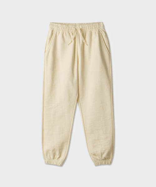 MUSINSA STANDARD KIDS（ムシンサスタンダードキッズ）の「ベーシックスウェットパンツ [レモンクリーム]（スウェットパンツ・レディース・その他・100/110/120/130/140/150/160）」の2枚目の写真