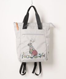 SUPER HAKKA（スーパーハッカ）の「「glanta」かくれんぼうさぎ刺繍　2WAYリュック＆トートバッグ（トートバッグ）」