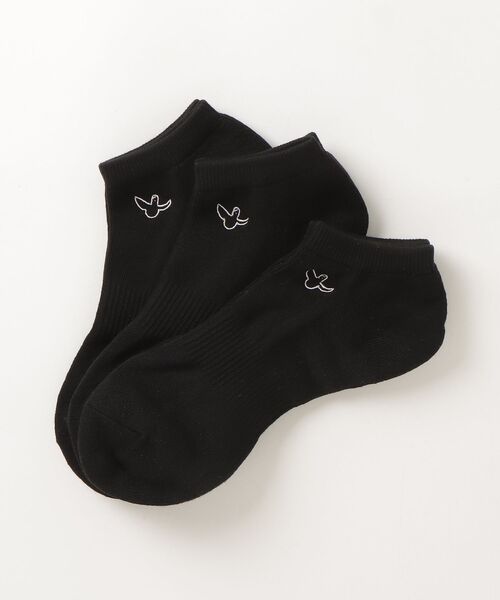 Mark Gonzales（マーク・ゴンザレス）の「"02"≪Mark Gonzales≫3足セット スニーカーソックス（ソックス/靴下・メンズ・ブラック系1/ホワイト系2/ホワイト系1/ブラック系2・25cm～27cm）」の21枚目の写真