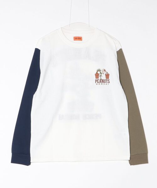 KRIFF MAYER（クリフメイヤー）の「KRIFF MAYER ｽﾇｰﾋﾟｰ刺繍ﾛﾝT(盆栽)（Tシャツ/カットソー・メンズ・オフホワイト/ブラック/オリーブ/マルチ・M/L/XL）」の4枚目の写真