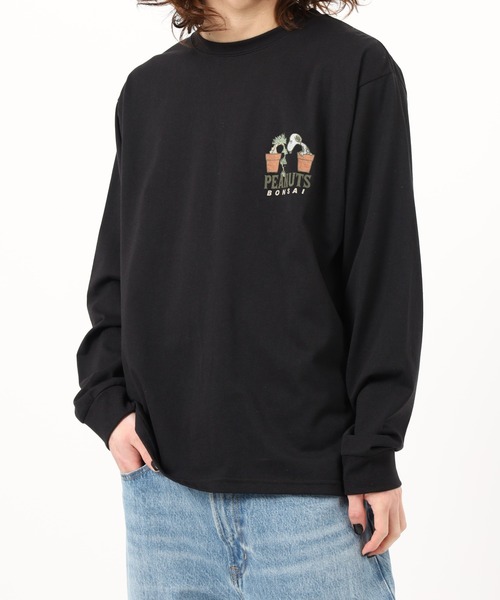 KRIFF MAYER(クリフメイヤー)の「KRIFF MAYER スヌーピー刺繍ロンT(盆栽)(Tシャツ/カットソー・メンズ・オフホワイト/ブラック/オリーブ/マルチ・M/L/XL)」の6枚目の写真