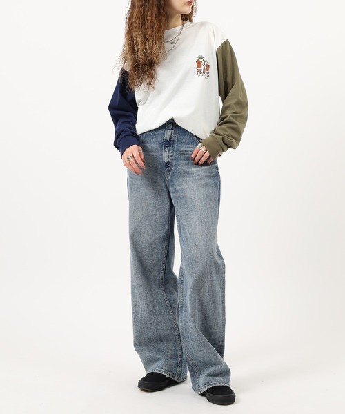 KRIFF MAYER(クリフメイヤー)の「KRIFF MAYER スヌーピー刺繍ロンT(盆栽)(Tシャツ/カットソー・メンズ・オフホワイト/ブラック/オリーブ/マルチ・M/L/XL)」の20枚目の写真