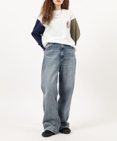 KRIFF MAYER(クリフメイヤー)の「KRIFF MAYER スヌーピー刺繍ロンT(盆栽)(Tシャツ/カットソー・メンズ・オフホワイト/ブラック/オリーブ/マルチ・M/L/XL)」の21枚目の写真