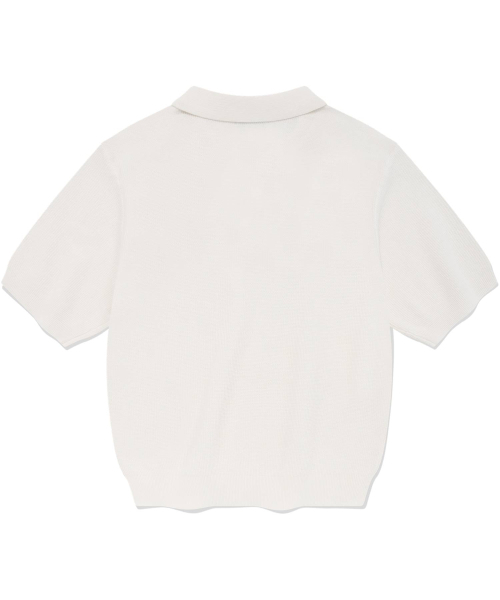 COVERNAT WOMAN(カバーナットウーマン)の「ウィメンズベーシックワッフルカラーニットアイボリー(ニット/セーター・レディース・その他・WM/WS)」の2枚目の写真