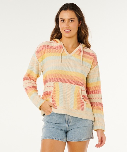 rip curl(リップカール)の「RIP CURL/リップカール レディース ニット パーカー 034WKN(パーカー・レディース・ブルー/オレンジ・S)」の8枚目の写真