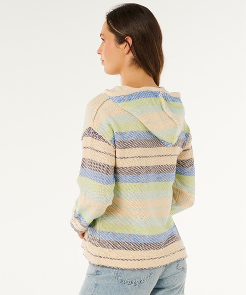 rip curl(リップカール)の「RIP CURL/リップカール レディース ニット パーカー 034WKN(パーカー・レディース・ブルー/オレンジ・S)」の5枚目の写真