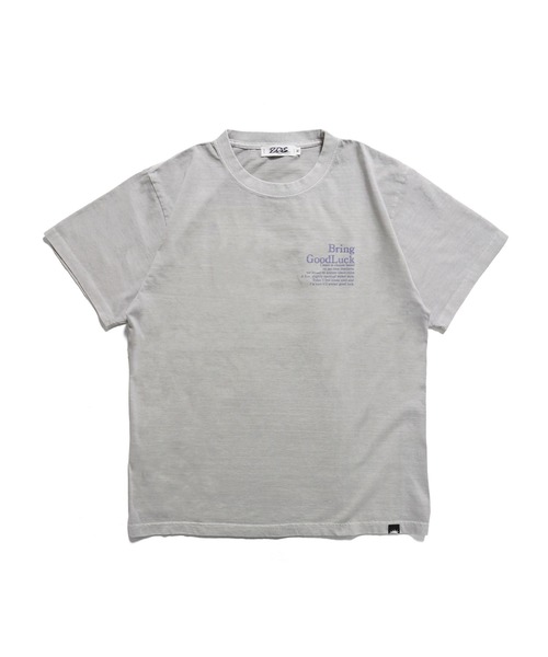 BGL(ビージーエル)の「CRACK OVAL LOGO TEE / ロゴプリント / かすれプリント / クラックロゴ / ピグメント / ヴィンテージライク 半袖Tシャツ(Tシャツ/カットソー・レディース・ブラック/ライトグレー・S/M/L)」の14枚目の写真