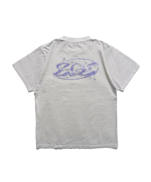 BGL(ビージーエル)の「CRACK OVAL LOGO TEE / ロゴプリント / かすれプリント / クラックロゴ / ピグメント / ヴィンテージライク 半袖Tシャツ(Tシャツ/カットソー・レディース・ブラック/ライトグレー・S/M/L)」の15枚目の写真