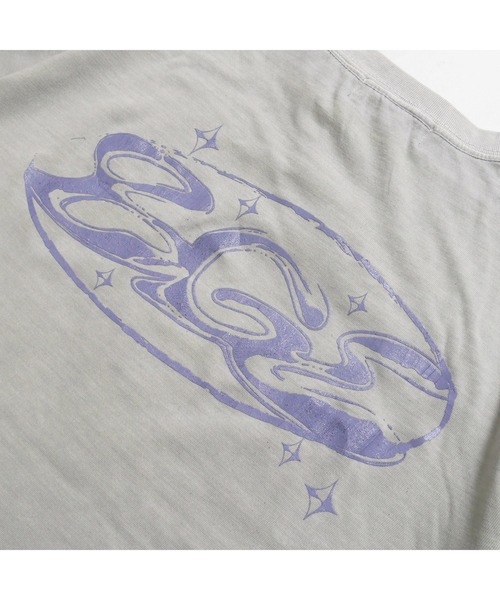 BGL(ビージーエル)の「CRACK OVAL LOGO TEE / ロゴプリント / かすれプリント / クラックロゴ / ピグメント / ヴィンテージライク 半袖Tシャツ(Tシャツ/カットソー・レディース・ブラック/ライトグレー・S/M/L)」の17枚目の写真