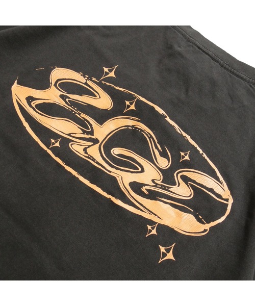 BGL(ビージーエル)の「CRACK OVAL LOGO TEE / ロゴプリント / かすれプリント / クラックロゴ / ピグメント / ヴィンテージライク 半袖Tシャツ(Tシャツ/カットソー・レディース・ブラック/ライトグレー・S/M/L)」の22枚目の写真