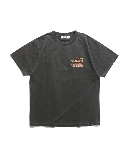 BGL(ビージーエル)の「CRACK OVAL LOGO TEE / ロゴプリント / かすれプリント / クラックロゴ / ピグメント / ヴィンテージライク 半袖Tシャツ(Tシャツ/カットソー・レディース・ブラック/ライトグレー・S/M/L)」の19枚目の写真