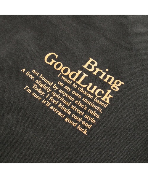 BGL(ビージーエル)の「CRACK OVAL LOGO TEE / ロゴプリント / かすれプリント / クラックロゴ / ピグメント / ヴィンテージライク 半袖Tシャツ(Tシャツ/カットソー・レディース・ブラック/ライトグレー・S/M/L)」の21枚目の写真