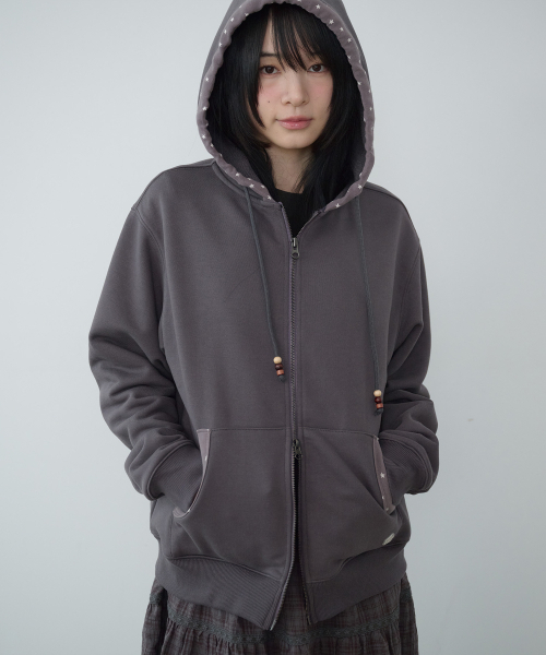 BAUF（バウフ）の「スターハウス フードジップアップ [ヴィンテージパープル]（パーカー・レディース・その他・FREE）」の2枚目の写真