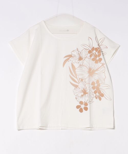 Maunaloa(マウナロア)の「【Maunaloa】クールタッチ モハラプアトップス(Tシャツ/カットソー・レディース・ラベンダー/ホワイト/ブラック・FREE)」の2枚目の写真