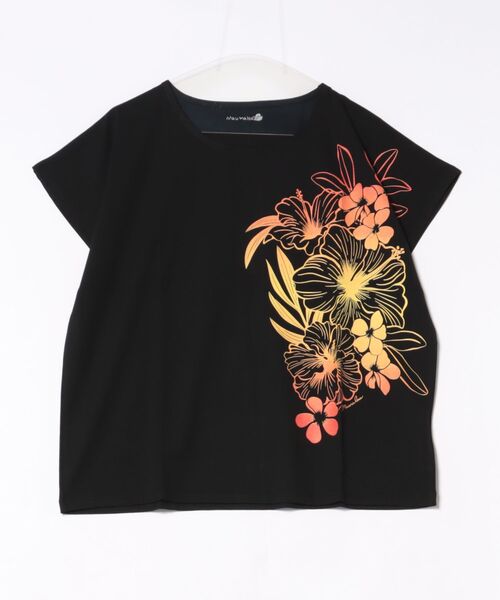 Maunaloa(マウナロア)の「【Maunaloa】クールタッチ モハラプアトップス(Tシャツ/カットソー・レディース・ラベンダー/ホワイト/ブラック・FREE)」の1枚目の写真