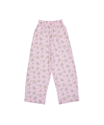 KOOKEESEE（クキシ）の「フラワーワッフルジョガーパンツ（ピンク）（スウェットパンツ）」