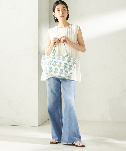 SZ Blockprints(エスゼットブロックプリント)の「【SHIPS別注】SZ BLOCKPRINTS: Lisbon Tote(トートバッグ・レディース・ライトブルー/ピンク・ONE SIZE)」の13枚目の写真