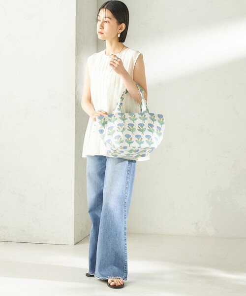 SZ Blockprints(エスゼットブロックプリント)の「【SHIPS別注】SZ BLOCKPRINTS: Lisbon Tote(トートバッグ・レディース・ライトブルー/ピンク・ONE SIZE)」の14枚目の写真