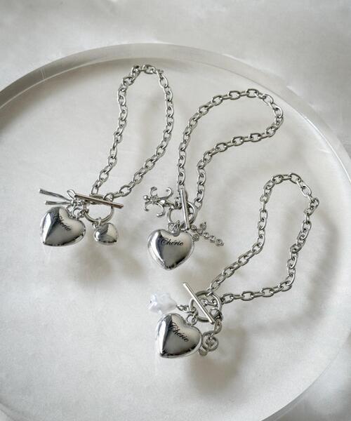 WEGO(ウィゴー)の「WEGO/ハートモチーフチャームブレス(ブレスレット・レディース・その他3/その他1/その他2・FREE)」の4枚目の写真