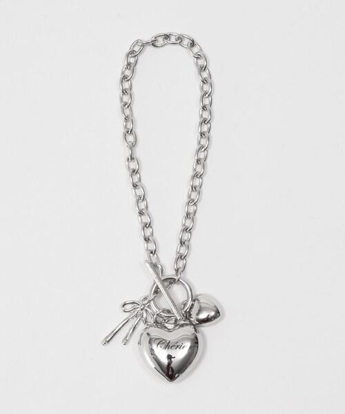 WEGO(ウィゴー)の「WEGO/ハートモチーフチャームブレス(ブレスレット・レディース・その他3/その他1/その他2・FREE)」の5枚目の写真