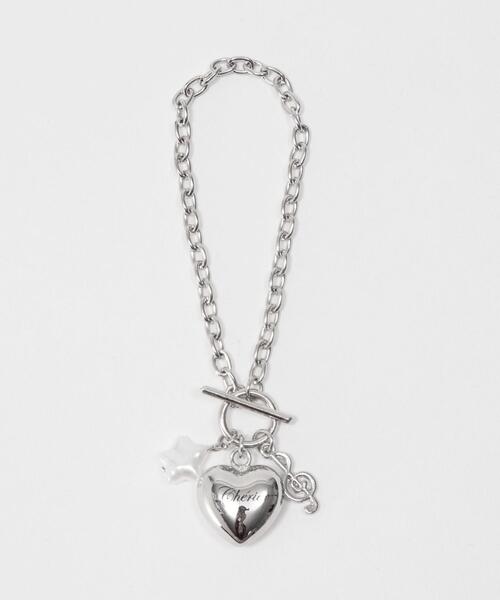 WEGO(ウィゴー)の「WEGO/ハートモチーフチャームブレス(ブレスレット・レディース・その他3/その他1/その他2・FREE)」の7枚目の写真