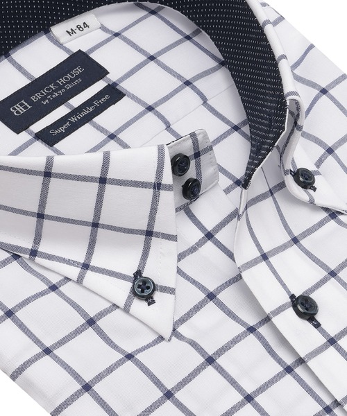TOKYO SHIRTS(トウキョウシャツ)の「【超形態安定】【吸水速乾】 形態安定ノンアイロン ドゥエボットーニ 長袖ビジネスワイシャツ(ビジネスシャツ・メンズ・ブルー・首回り43cm-裄丈82cm/首回り42cm-裄丈86cm/首回り42cm-裄丈82cm/首回り41cm-裄丈86cm/首回り41cm-裄丈82cm/首回り39cm-裄丈84cm/首回り39cm-裄丈80cm/首回り43cm-裄丈86cm/首回り37cm-裄丈84cm/首回り37cm-裄丈80cm)」の2枚目の写真