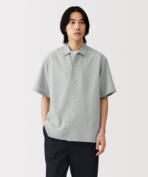 MUJI Labo〕紳士 和紙混ドビー織り 半袖シャツ（シャツ/ブラウス