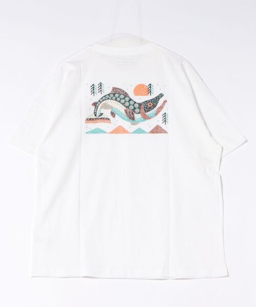 Eddie Bauer（エディーバウアー）の「グラフィックプリント 半袖Tシャツ（Tシャツ/カットソー・メンズ・ホワイト系1/ホワイト系2/ピンク/イエロー/グリーン/ブラック/ネイビー/ブラウン・XL/XXL/S/M/L）」の10枚目の写真