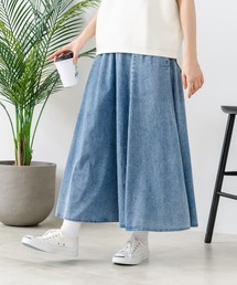 JEANS MATE（ジーンズメイト）の「【C-FORT POINT/フォートポイント】ライトデニム 8枚ハギスカート 薄手4.5オンスデニム素材（デニムスカート）」