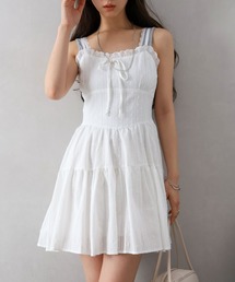 SpRay（スプレイ）の「ドットエンブロミニキャミワンピース（ワンピース）」