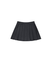 TUOMIO（トゥオミオ）の「TM SYMBOL PLEATS SKIRT [CHARCOAL]（スカート）」