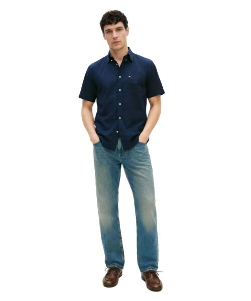TOMMY HILFIGER（トミーヒルフィガー）の「AF SEERSUCKER SOLID SS RF SHIRT（シャツ/ブラウス・メンズ・ライトブルー/ホワイト/マルチ・SMALL/MEDIUM/LARGE/X-LARGE）」の6枚目の写真