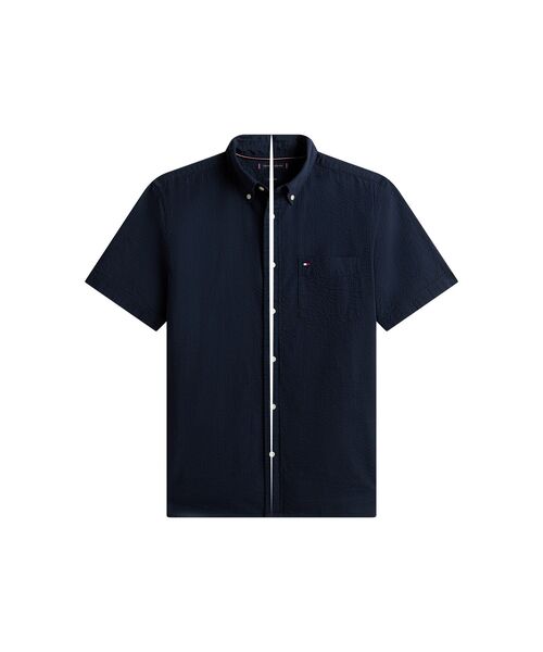 TOMMY HILFIGER（トミーヒルフィガー）の「AF SEERSUCKER SOLID SS RF SHIRT（シャツ/ブラウス・メンズ・ライトブルー/ホワイト/マルチ・SMALL/MEDIUM/LARGE/X-LARGE）」の9枚目の写真
