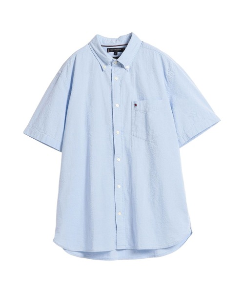 TOMMY HILFIGER（トミーヒルフィガー）の「AF SEERSUCKER SOLID SS RF SHIRT（シャツ/ブラウス・メンズ・ライトブルー/ホワイト/マルチ・SMALL/MEDIUM/LARGE/X-LARGE）」の5枚目の写真