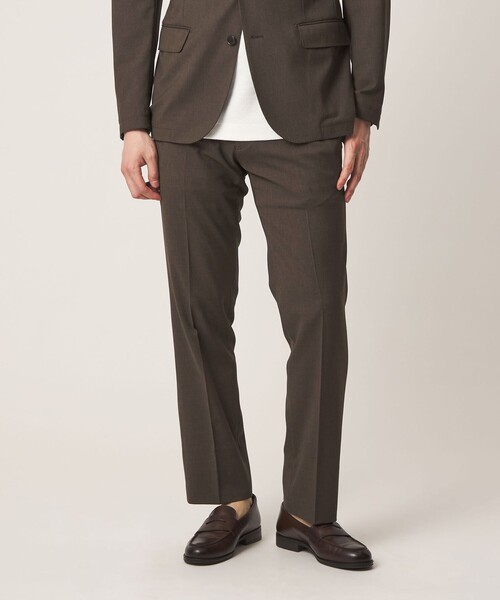 A DAY IN THE LIFE UNITED ARROWS(アデイインザライフユナイテッドアローズ)の「ハイツイスト バーズアイ ドビー ノープリーツスラックス-セットアップ対応・ウォッシャブル-<A DAY IN THE LIFE>(スラックス・メンズ・モカ/ダークグレー/ロイヤルブルー・M/S/L/XL)」の2枚目の写真