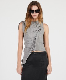 PRANK PROJECT | 【2026Summer Pre-Order】アシンメトリーノットトップ / Asymmetrical Knot Top(Tシャツ/カットソー)