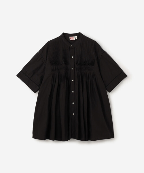 INDIA INDUSTRY | コットンポプリン ピンタックシャツ WOMEN（シャツ
