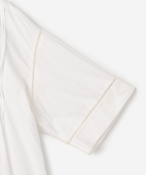 Bshop(ビショップ)の「INDIA INDUSTRY | コットンポプリン ピンタックシャツ WOMEN(シャツ/ブラウス・レディース・オフホワイト/ブラック/ピンク系その他・1)」の13枚目の写真