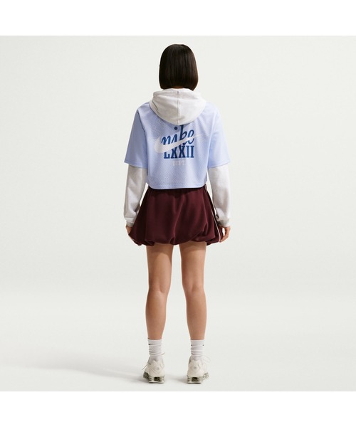 NIKE(ナイキ)の「NIKE/ナイキ WSNSWHRTGFSTVLCROPMSHJ(Tシャツ/カットソー・レディース・ブルー/ブラック/ピンク・M/L/XL/S)」の8枚目の写真
