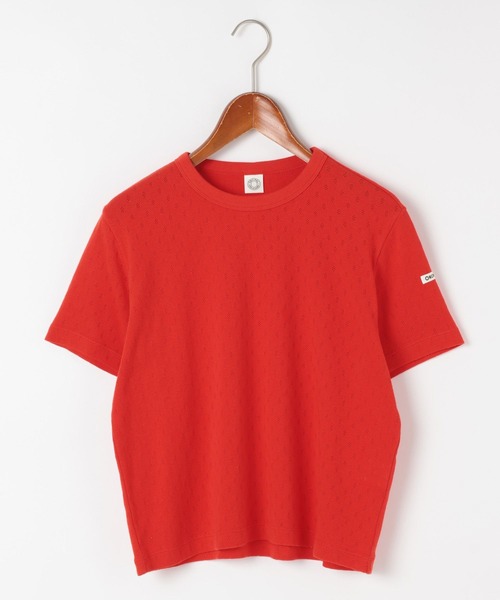 ORCIVAL(オーシバル)の「【ORCIVAL(オーシバル)】クルーネックメッシュTシャツ(Tシャツ/カットソー・レディース・ブラック/レッド・FREE)」の1枚目の写真