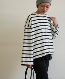 Kotoe（コトエ）の「【速乾】ビッグシルエット ルーズボーダーロンT（Tシャツ/カットソー）」